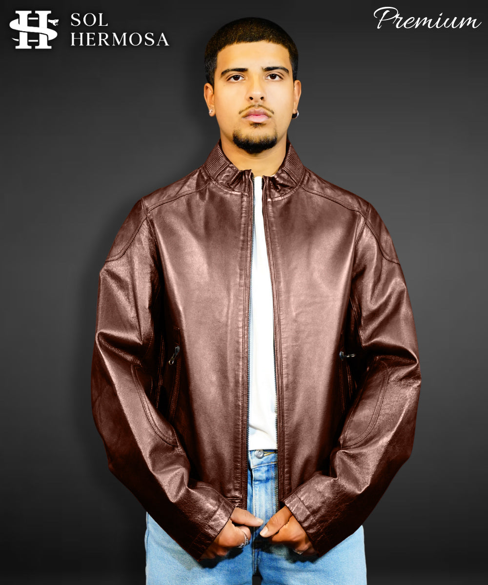 Men's Oversized Leather Jacket - Mitch