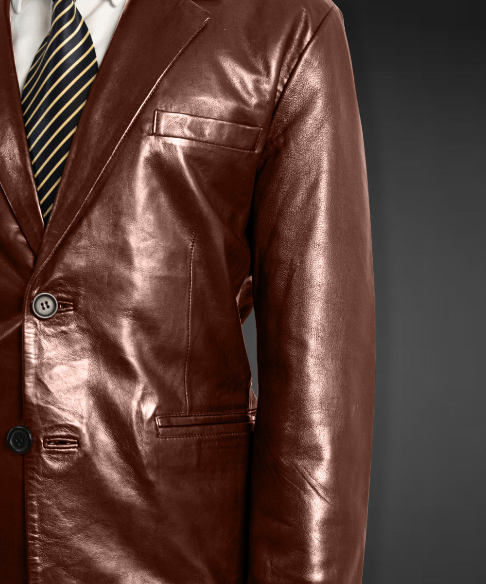 Leather Blazer For Men- Steve