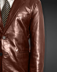 Leather Blazer For Men- Steve