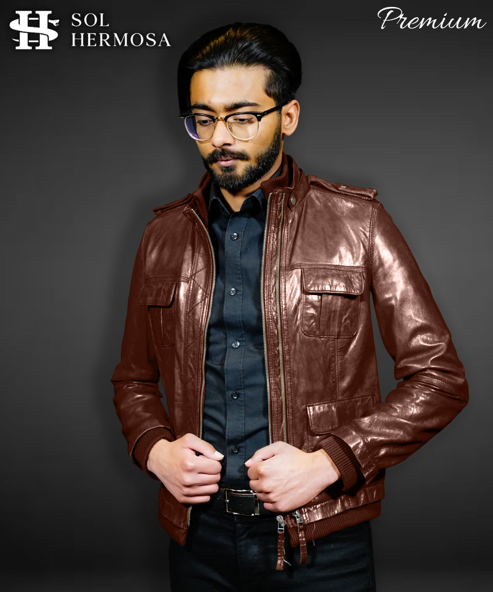 Men's Leather Jacket - Dean
