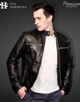 Men's Genuine Leather Jacket - Aether