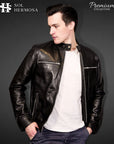 Leather Jacket For Men - Aether