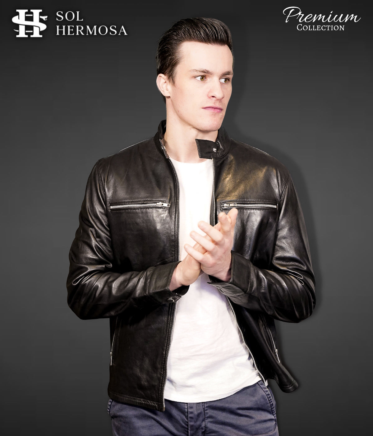 Men's Genuine Leather Jacket - Aether