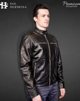 Men's Genuine Leather Jacket - Aether