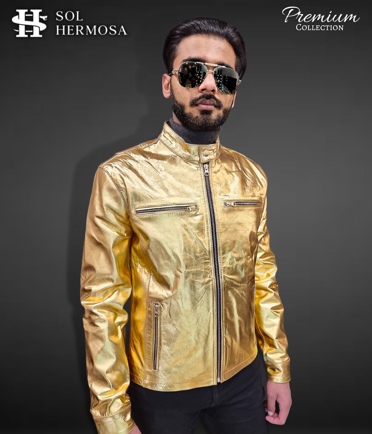 Men's Genuine Leather Jacket - Aether
