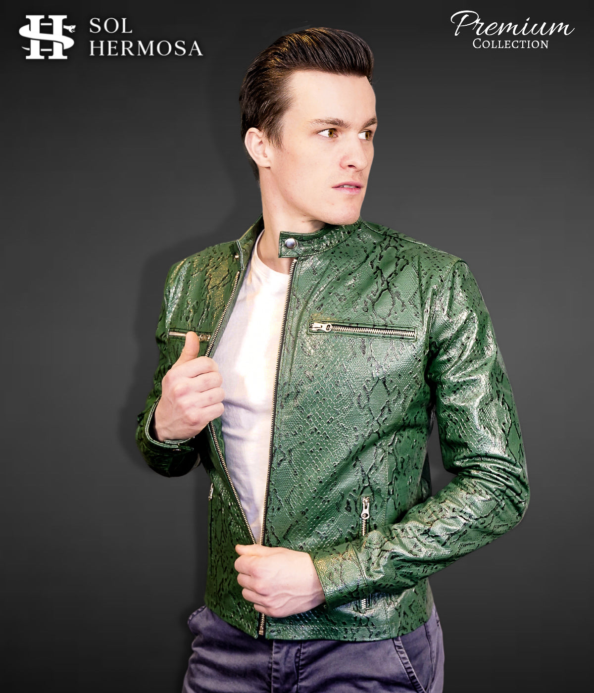 Men's Genuine Leather Jacket - Aether