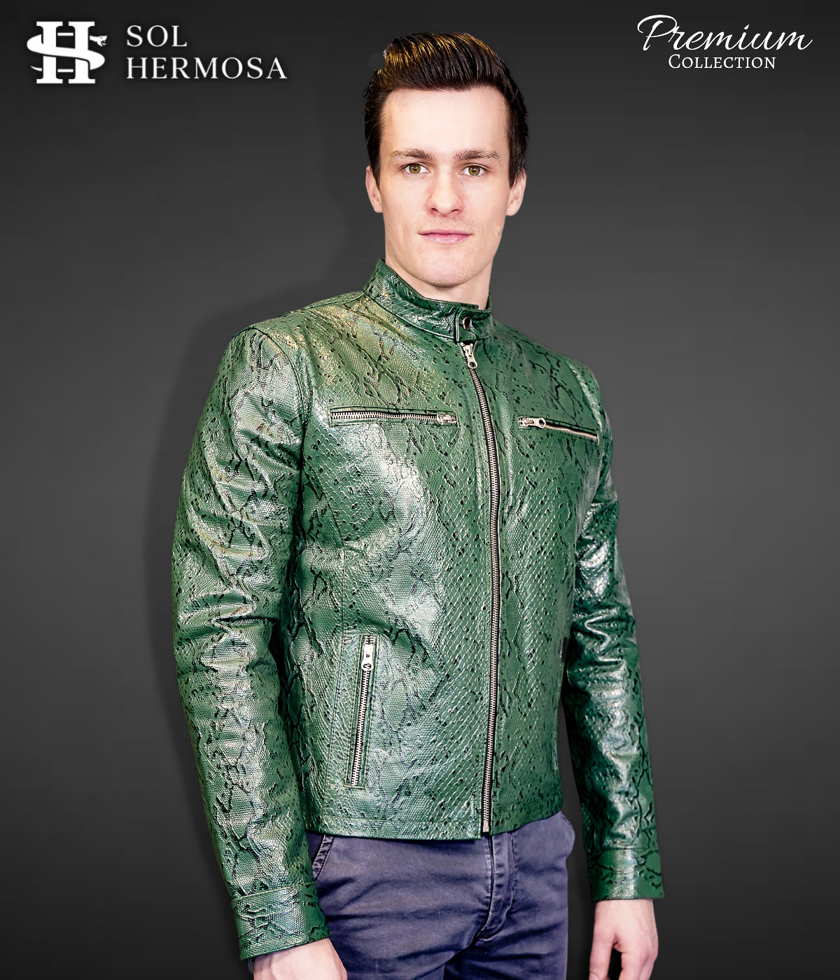 Men's Genuine Leather Jacket - Aether