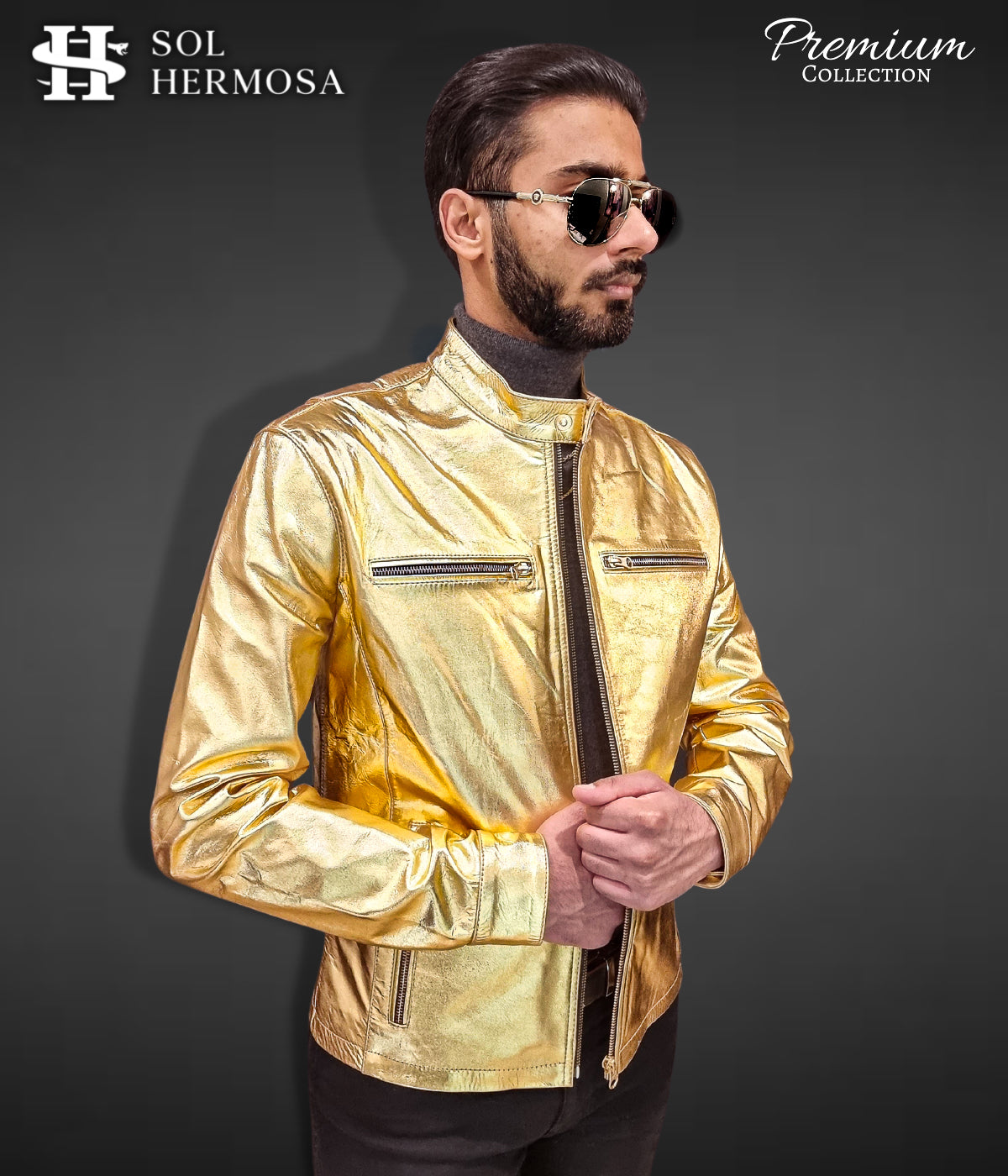Men's Genuine Leather Jacket - Aether