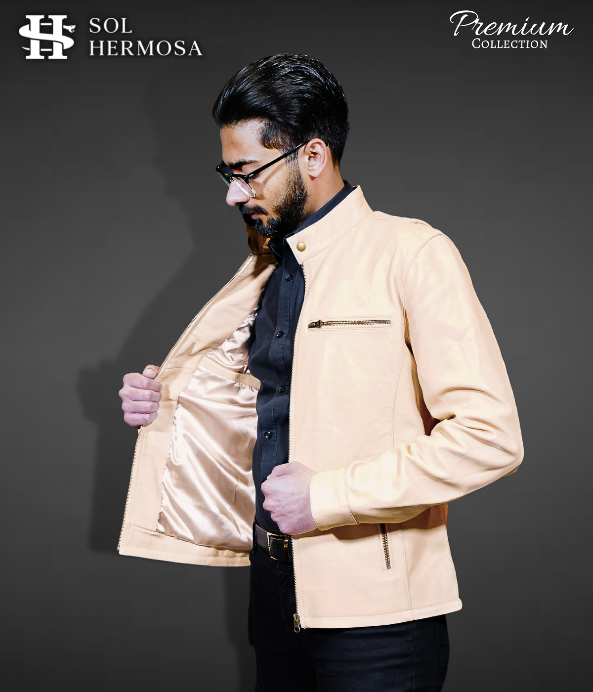 Men's Genuine Leather Jacket - Aether