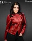 Moto Leather Jacket For Women - Metis