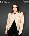 Women's Motorcycle Leather Jacket - Metis