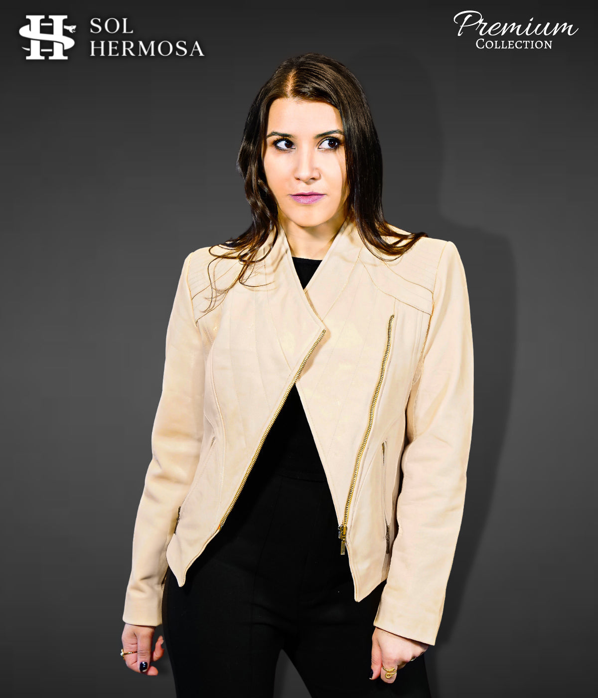 Moto Leather Jacket For Women - Metis