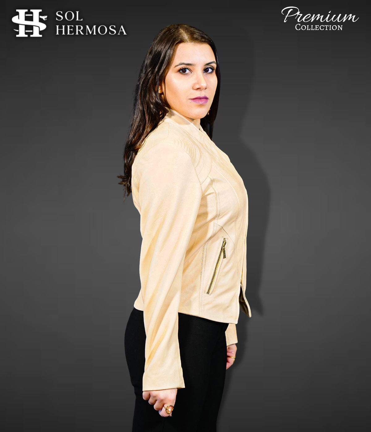 Moto Leather Jacket For Women - Metis