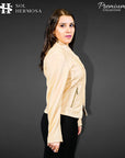 Moto Leather Jacket For Women - Metis