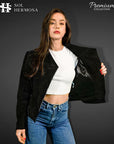 Moto Leather Jacket For Women - Metis