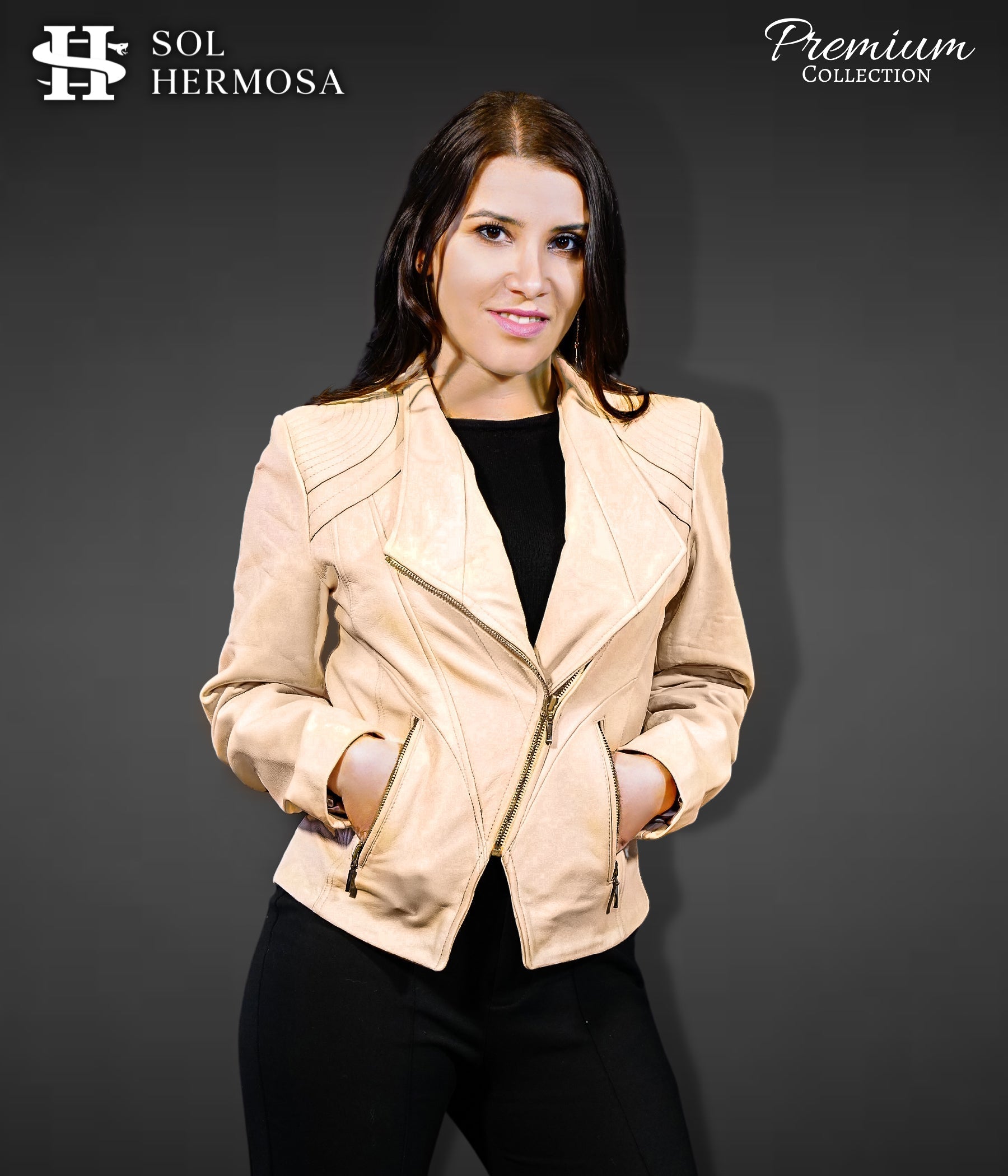 Moto Leather Jacket For Women - Metis