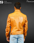 Trucker Leather Jacket For Men - Faraz