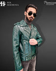 Men's Snake Leather Jacket - Hermes