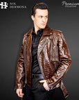 Men's Snake Leather Jacket - Hermes
