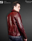 Men's Snake Leather Jacket - Hermes
