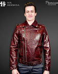 Men's Snake Leather Jacket - Hermes