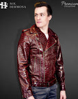 Men's Leather Jacket - Hermes