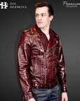 Men's Snake Leather Jacket - Hermes