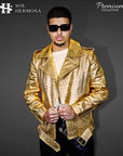 Men's Snake Leather Jacket - Hermes