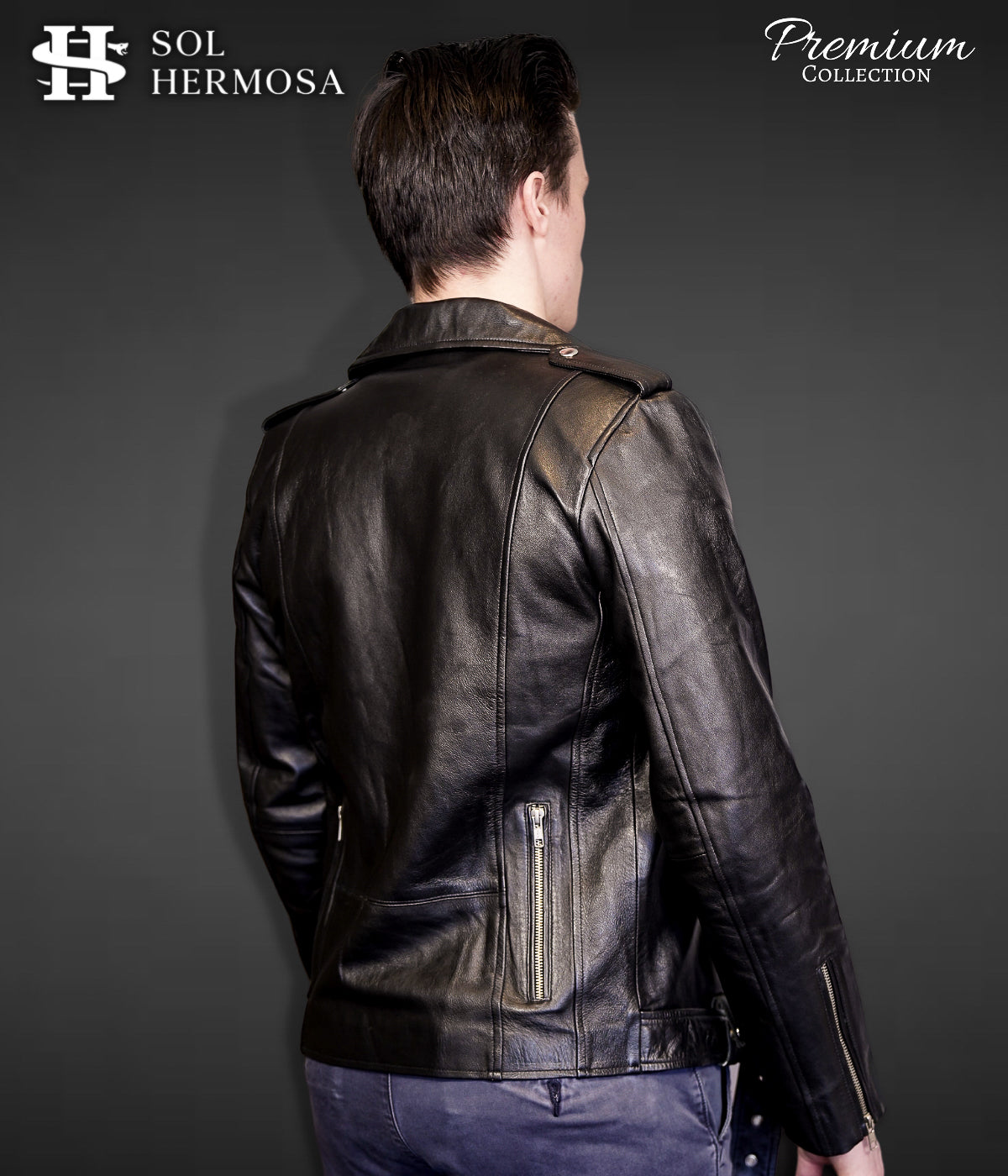 Men's Real Leather Jacket - Hermes