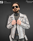 Men's Snake Leather Jacket - Hermes