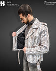 Men's Snake Leather Jacket - Hermes
