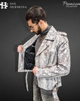 Men's Leather Jacket - Hermes