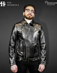 Men's Leather Jacket - Hermes