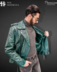 Men's Leather Jacket - Hermes