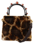 Elegant Giraffe Pattern Welcome Bag with Gold Accents