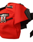 Elegant Large Bum Belt Bag in Red and Black