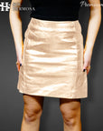 Women's Designer Leather Skirt