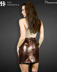 Women's Designer Leather Skirt