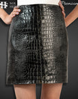 Women's Designer Leather Skirt
