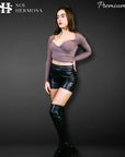 Genuine Leather Shorts For Women