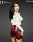 Women's Genuine Leather Shorts