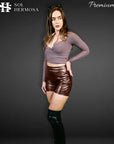 Women's Designer Leather Shorts