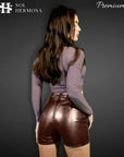 Genuine Leather Shorts For Women