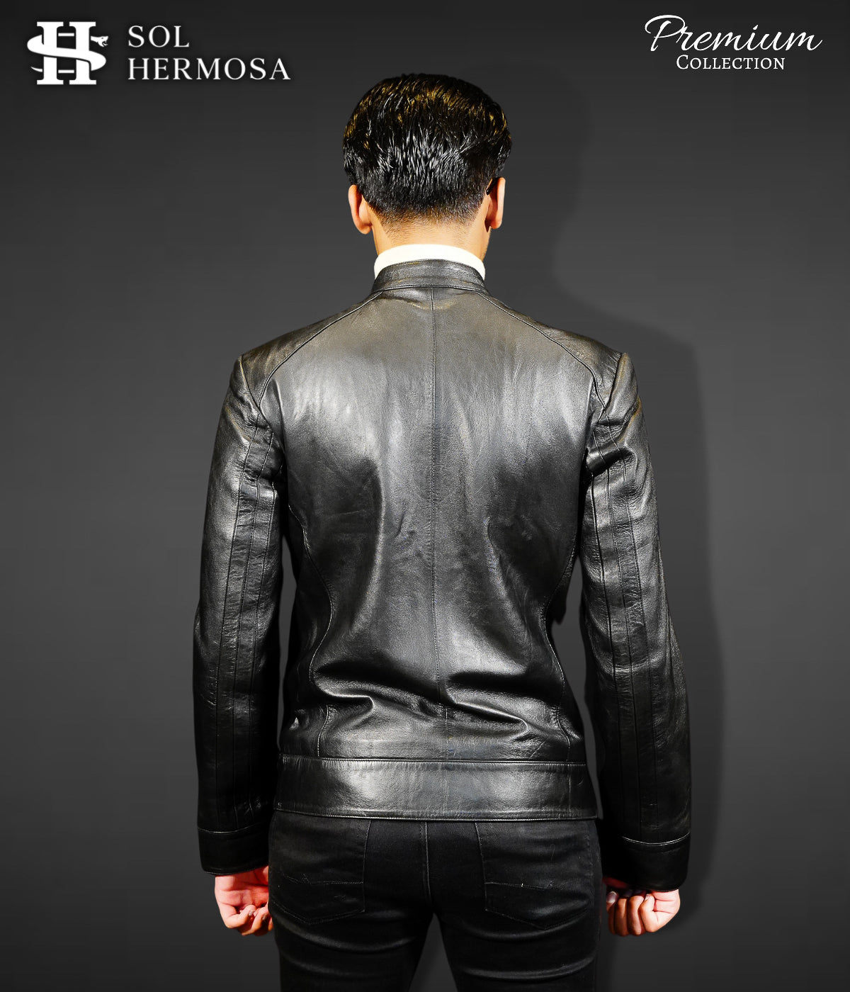 Bomber Leather Jacket For Men- David