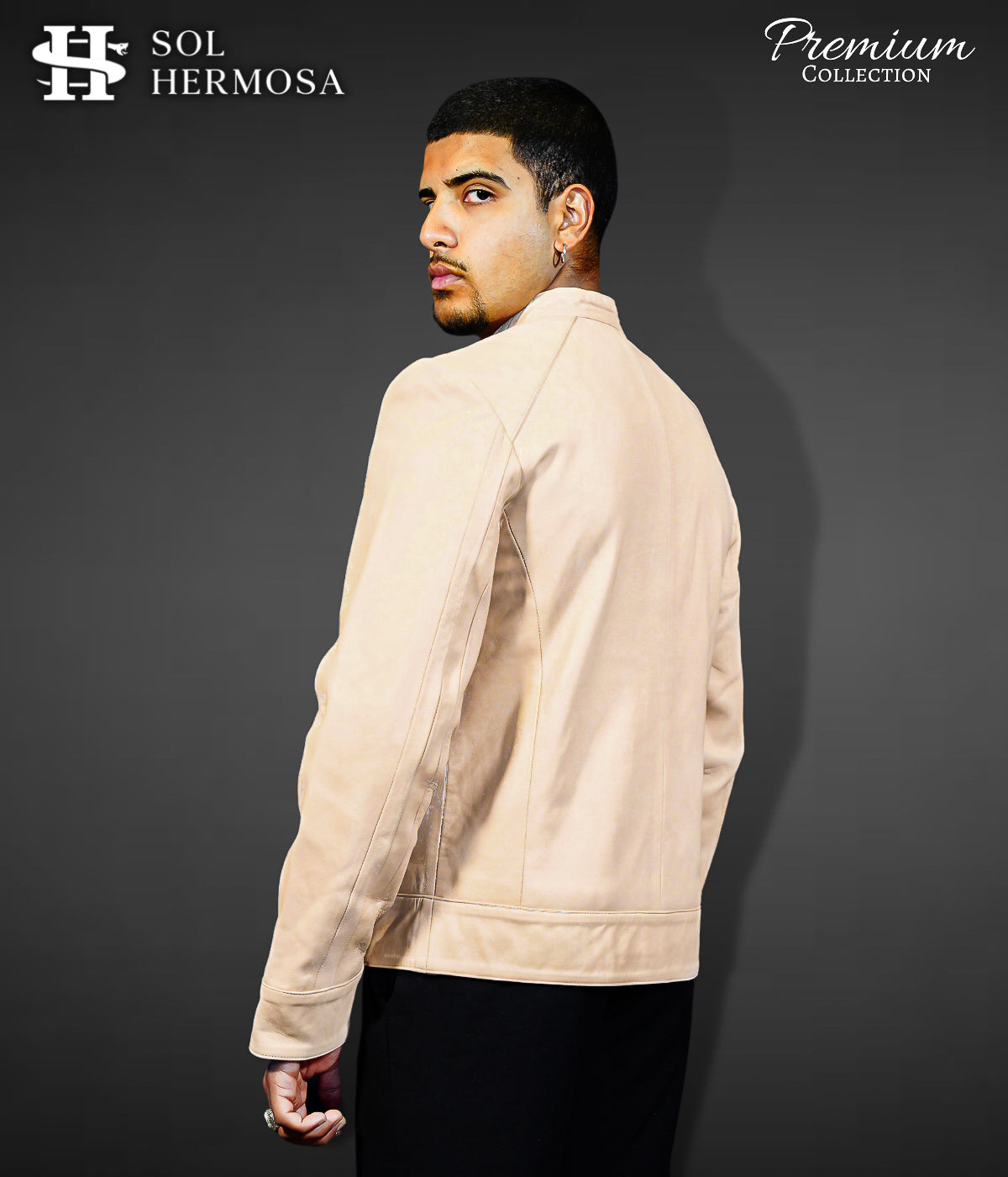Bomber Leather Jacket For Men- David