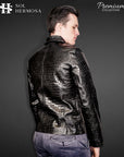Crocodile Leather Jacket For Men - Hades