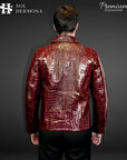 Crocodile Leather Jacket For Men - Hades