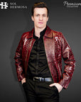 Crocodile Leather Jacket For Men - Hades