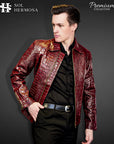 Crocodile Leather Jacket For Men - Hades