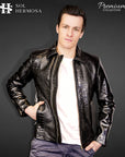 Crocodile Leather Jacket For Men - Hades